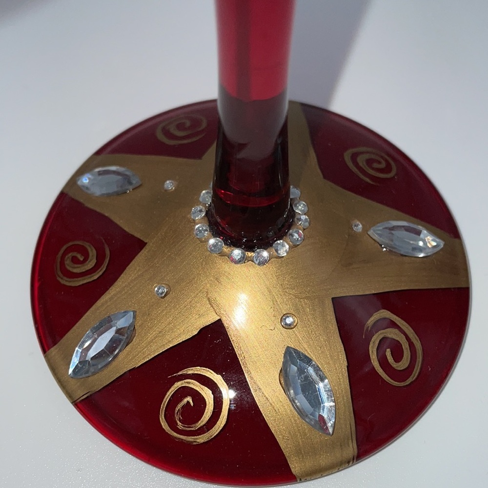 Lolita “Bejeweled “ Wine Glass with Recipe - Picture 2 of 5